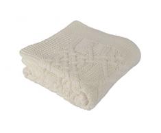 Betires Home Decke Baby Ecru 90 x 90 cm