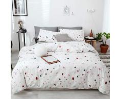 ORoa Baumwolle Leicht Sommer Farbverlauf blau grün Bettbezug Sets für Jugendliche Erwachsene Twin Queen 3-teiliges Wendebettwäsche-Set, baumwolle, 996, Queen/full