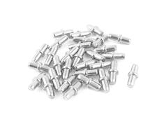 sourcing map 30 STK Regalbodenträger Bodenträger Möbel Brust Schrank Metall Halter Regal unterstützt Pins 5 mm Dmr