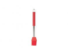 Home Backpinsel mit rutschfestem Griff, Edelstahl, Rot, 4 x 2 x 26 cm