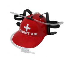 Close Up Party Trinkhelm - Thirst Aid Helm mit Getränkehalter und Schlauch - Bauarbeiterhelm Spaßartikel
