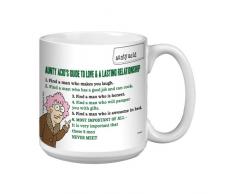 Tree-Free Greetings Aunty Acid xm27826 Künstlerische Jumbo Tasse, 591 ml, Guide to Love