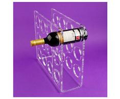 Faberplast Halterung Regal für Wein, Polymethylmethacrylat, 42 x 14 x 37.5 cm