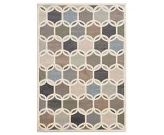 Oriental Weavers Brentwood 090 W9 Geometrische Bereich Teppich Ivory/Multi/220 cm lx22.83 W/Runner/Übergangszeit