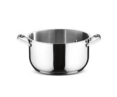 Lagostina lustig Schmortopf, Edelstahl, Grau, 26, 35.5 x 27 x 13.5 cm