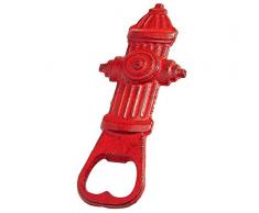 Design Toscano SP3210 Feuerhydrant Flaschenöffner, Gusseisen, Rot