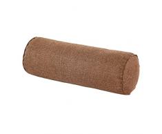 Pear 40,6 x 15,2 cm Auto Rund Cervical Nackenkissen Semi-Roll Kopfkissen mit Waschbar KBA Baumwolle Bezug One Size Coffee