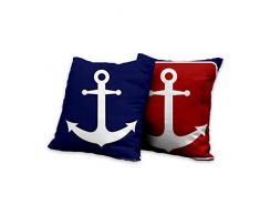 AAYU Dekorative Leinen Kissenbezug | 50,8 x 50,8 cm | 50 x 50 cm | 2 Pcs Set | Double HD Druck | Hohe GSM Stoff | Quadratisch Überwurf Kissen Fall für Wohnzimmer Sofa Couch Schlafzimmer Auto