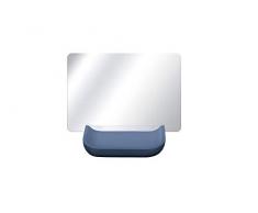 Kleine Wolke Textilgesellschaft Kosmetikspiegel Tray Mirror mare Spiegel, Glas/Polyresin, Maße: ca. 12 x 17,3 cm