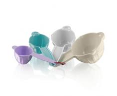 Fearne by Swan Messlöffel, Melamin, Mehrfarbig, Melamin, Sortiert, 4er-Set