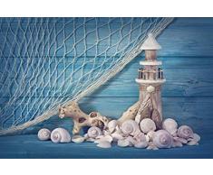 Sun Of Anatolia Strandtücher – perfekt für das Strand, Bad, Pool und Spa – Marineblau, Weiß, türkische Baumwolle – für Erwachsene und Kinder, blau, 30x60