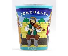 Jerusalem Israel Folk Musiker Shot Glas