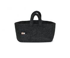 Garden Trading Southwold Korb, Filz, 40 x 60 x 28 cm, Dunkelgrau