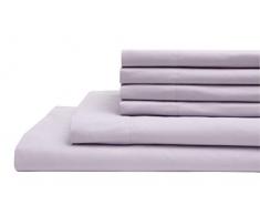 Elite Home Products Inc. Super weiche, knitterfeste Mikrofaser-Spannbetttuch, Orchidee, Queen