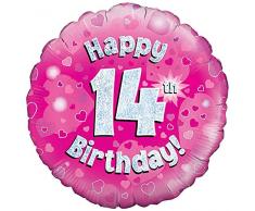 Rosa Alter 14 Runde Folienballon (nicht aufgeblasenen)