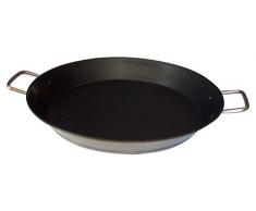 Callaway Paella-Pfanne, antihaftbeschichtet, Edelstahl Paellera 32 cm Silber/schwarz