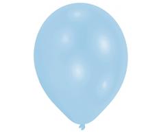 Amscan 22.8 cm 10 Luftballons, Pearl Powder Blau