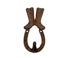 Comfy Hour Kuscheliges Stunde 12,7 cm Gusseisen Stiefel Single Schlüssel Haken Garderobe Schlüssel Kette Wand Aufhänger