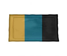 ArtVerse NFS Jacksonville Sofakissen mit Fußball-Streifen, Mikrofaser, 30 x 22 cm, Aqua Accent