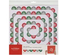 American Crafts Weihnachts-Girlande Flutterbys Schneeflocken