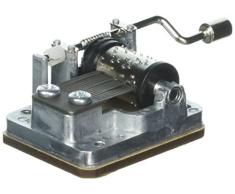 Kikkerland Spieluhr, Stahl, Silber, 8.89 x 4.06 x 2.16 cm