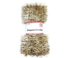 PepperLonely Peperlonely Weihnachtsgirlande mit Lametta, ca. 91 cm 6#