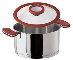 12 OClock Edelst./Silikon rot Fleischtopf 20 cm mD