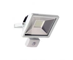 Goobay 30W LED Flutlicht mit Bewegungsmelder, Glas, Weiß