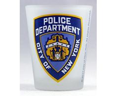 World By Shotglass NYPD Schnapsglas New York City Police Departy, mattiert