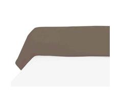 Soleil docre Bezug für Nackenrolle 45x205 cm Baumwolle 57 Fäden Taupe