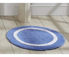 Bessere Trends Pfannen/Overseas bessere Trends Hotel Collection 2 Bad Teppich, blau/weiß, 76,2 cm rund