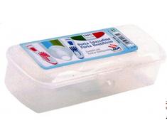 LEGA Zahnputzbecher, 7.8 x 22.3 x 5.7 cm, Lino, Einheitsgröße,