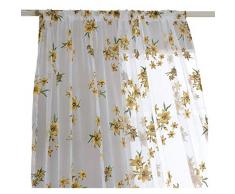 BROSHAN Vorhang aus Voile, Tüll, für Fenster, Tür, Balkon, durchscheinend Picture23