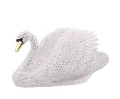 Keren Kopal Schmuckkästchen Schwan, groß, verziert mit Swarovski-Kristallen