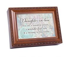 Cottage Garden Spieluhr, Motiv Daughter in Law, Holzmaserung, mit Seil