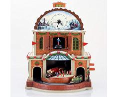 MusicBox Kingdom Musikspieluhr Bahnhof, mit Uhr, dekorative Box