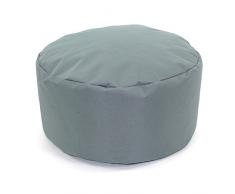 Thedecofactory Sitzsack rund, Polyester, Grau, 40 x 40 x 20 cm