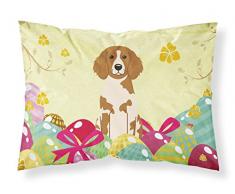Ostereier Brittany Spaniel Stoff Standard-Kissenbezug