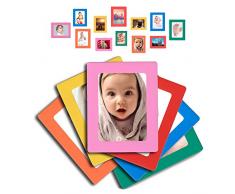 Raxwalker Magnetische Foto Rahmen und Kühlschrank Magnete für 4 x 6 3,5 x 5 6,3 x 8,9 cm Fotos, 12 Stück 4x6 Bunt