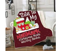 Abreeze Sherpa Fleece-Überwurfdecke 50x60 Weihnachtsstrumpf