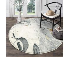 HAOCOO Teppich, 91 x 152 cm, modern, abstrakt, beige, marmoriert, Überwurf, Teppich, superweich, Samt, rutschfest, schick, Used-Look, für Schlafzimmer, Wohnzimmer, Kinderzimmer Modern 2 x 3 Beige Marmor