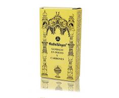 Radhe Shyam 1600205 Räucherstäbchen, Sandelholz, Pulver und Kohle, Mehrfarbig, extra klein