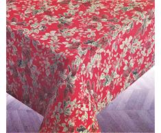Lauren Tischdecke Birchmont Red Pine Cones Beries Stechpalme Efeu, rechteckig, 152,4 x 213,4 cm
