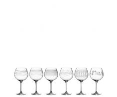 Leonardo Burgunderglas Casella 6-er Set, 630 ml, mit Mustern, spülmaschinenfest, stoßfest, Rotwein Glas, 6 er, 061800