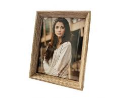 jjmaster Classic Vintage Rustikaler Stil Holz Glas Bild Fram, holz, 6x8