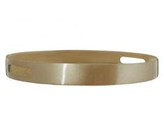 Premier Housewares Kyoto große Runde Gold Serviertablett, Bambus, 35x35x5