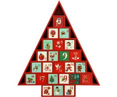 Iron Hills Trading Adventskalender Premium Holz 24 Tage rot
