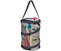 Handlicher Wäschesammler – 20,3 x 30,5 cm – tragen Sie Ihre persönlichen Pflegeartikel direkt in die Dusche Ideal für Wohnheime, Fitnessstudios, Camping und Reisen, flach zusammenklappbar für einfache Lagerung, wenn nicht