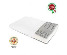 Goldflex Kopfkissen Fresh Silver Orto Orthopädisches Nackenkissen Waschbar, Weiß