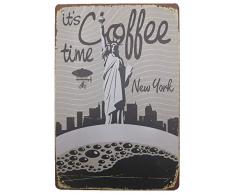 AIQIBAO Aikibao Metallschild, Vintage-Design, Wanddekoration, für Zuhause, Kaffee, Garage, Bar, Pub, Küche, 30,5 x 20,3 cm (D) 357